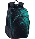 CoolPack must-roheline mitme lahtriga koolikott