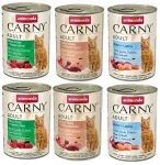 Koerakonservid ANIMONDA Carny Adult veise-, kalkuni-, j&auml;nku-, l&otilde;he- ja kanaliha, 6 x 400 g