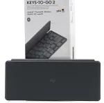 Logitech Keys-to-Go 2 klaviatuur, prantsuse (FR), QWERTZ, saksa (DE)