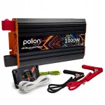 Auto inverter Polion 1000W, 24V/230V, puhta siinuslainega