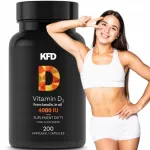 KFD Vitamiin D3 4000 IU toidulisand, 200 kapslit