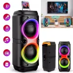 Kaasaskantav Bluetooth-k&otilde;lar RGB, USB, karaoke, 20W