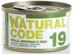 Natural Code 19 m&auml;rgtoit kassidele kanaliha ja spargliga, 85 g konserv