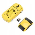Juhtmevaba arvutihiir, 1600 DPI, 2.4 GHz, LED-valgustusega, auto kujuga
