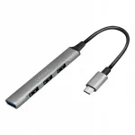 USB-C 3.2 Gen1 jagaja LogiLink UA0392, 4 pordi, &otilde;huke alumiiniumkorpus