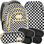T&uuml;drukute seljakott BackUP Chessboard Lemon Black