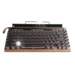 Juhtmevaba retro mehaaniline klaviatuur Bluetoothi, LED taustvalgusega, 2000 mAh, G3336
