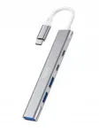 USB jagaja ADAPTER HUB USB-C 5in1, 5 pesa, HDMI 4K