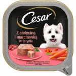 Cesar m&auml;rg koeratoit vasikaliha ja porganditega, 300g