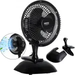 Lauaventilaator klambriga CAMRY CR 7340, must, 15 cm
