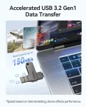 USB m&auml;lupulk 32GB, USB-C ja USB-A, 150MB/s, v&otilde;tmehoidja