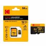 Kodak microSDXC 128GB U3 V30 A1 4K Ultra HD m&auml;lukaart SD adapteriga