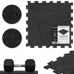 Kummist matt spordivarustusele, 102x102 cm, 20 mm, EPDM, PRO