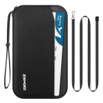 Reisidokumentide kaas MoKo RFID ja AirTag&rsquo;iga, must, 24x14x2 cm, 5 reisijaile