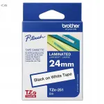 Liimpael Brother Tze-251, 24 mm, must valgel