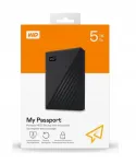 V&auml;line k&otilde;vaketas WD My Passport 5TB 2,5" USB 3.2 Gen 1, must