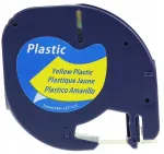 Plastiketikett Specmark DYMO LetraTag, kollane, 12 mm x 4 m