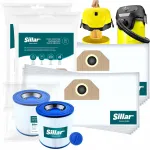 Tolmuimeja kotid ja pestav filter Karcher WD2, WD3, KWD, WD3.200, MV3, 10 tk