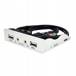 USB-jaotur 3,5" 9-pin USB 2.0-ks, h&otilde;bedane