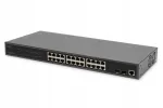 Digitus 24-pordiline juhitav l&uuml;liti, Gigabit Ethernet, PoE, L2