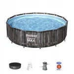 BESTWAY Steel Pro MAX bassein, 427x107 cm, puusarnane, 5-osaline komplekt