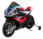 Laste elektriline BMW HP4 mootorratas, punane, lisaratastega