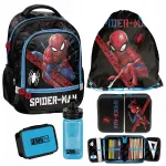 PASO Spider-Man koolikomplekt: koolikott, pliiatsitasku, kott, joogipudel, hommikus&ouml;&ouml;gikarbi