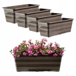 FLOWER POT 40 cm suur r&otilde;du lillepott, 4 tk