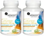 ALINESS magneesiumtsitraat 100mg, kaalium 150mg, B6, 2x100 kapslit toidulisand