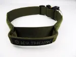 Koera kaelarihm Cobra-Echo k&auml;epidemega, 38 mm, oliivrohelise v&auml;rviga, suurus M