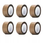 Pruun kleepuv pakendilint komplekt, 6 tk, 48 mm x 50 m