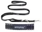 AMIPLAY helkuriga must koera jalutusrihm, L suurus, 200&ndash;400 x 2 cm