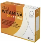 Toidulisand RING Vitamiin D3 4000 + K2 100 &micro;g, 60 kapslit