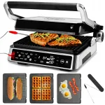Elektrigrill 5in1 vahvliahi Panini Yoer 2200W termopraadimise sondiga