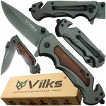 Kokkupandav taskunuga, terasest tera, SHARP WOOD, multifunktsionaalne