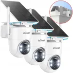 V&auml;line p&ouml;&ouml;rlev p&auml;ikeseenergia kaamera, juhtmevaba, 2K, 3MP, 2.4 GHz, 3 tk