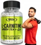Toidulisand L-carnitine Green Tea & CLA 90 kapslit Real Pharm
