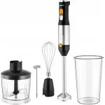 Sencor SHB 6302BK k&auml;simikser 1200W TITANIUMQuadBlade must