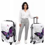 Keskmise suurusega kohver rattastega HIKING ABS XL