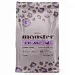 Monster Cat Original steriliseeritud kasside kuivtoit kanaga ja kalkunilihaga, 2 kg