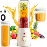 Kaasaskantav mini blender 40W, 2 mahutit 450 ml ja 180 ml, laetav
