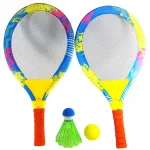 Laste tennis, badminton ja padelkate komplekt: reketid, pall, sulgpall