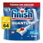 N&otilde;udepesukapslid Finish Quantum All-in-1, sidrunil&otilde;hnaga, 64 tk