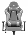 Kontoritool Hell's Chair HC-2002, hall/valge, samet