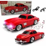 Juhtmevaba Bluetooth auto k&otilde;lar WS-300SL, punane, LED-iga