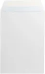 Valged &uuml;mbrikud 250x353 mm silikoonribaga, 25 tk.