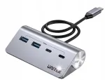 Unitek USB jagaja, 4 x 5Gb/s USB-A/USB-C porti, alumiiniumist