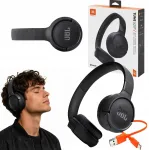 Juhtmevabad JBL TUNE 520BT k&otilde;rvaklapid, Bluetooth 5.3, 57 tundi, mustad