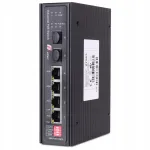 GETFORT 4GE + 2SFE l&uuml;liti, 6 &uuml;hendust, Gigabit PoE, 24V/48V
