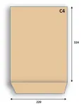 Pruunid C4 &uuml;mbrikud, 500 tk
